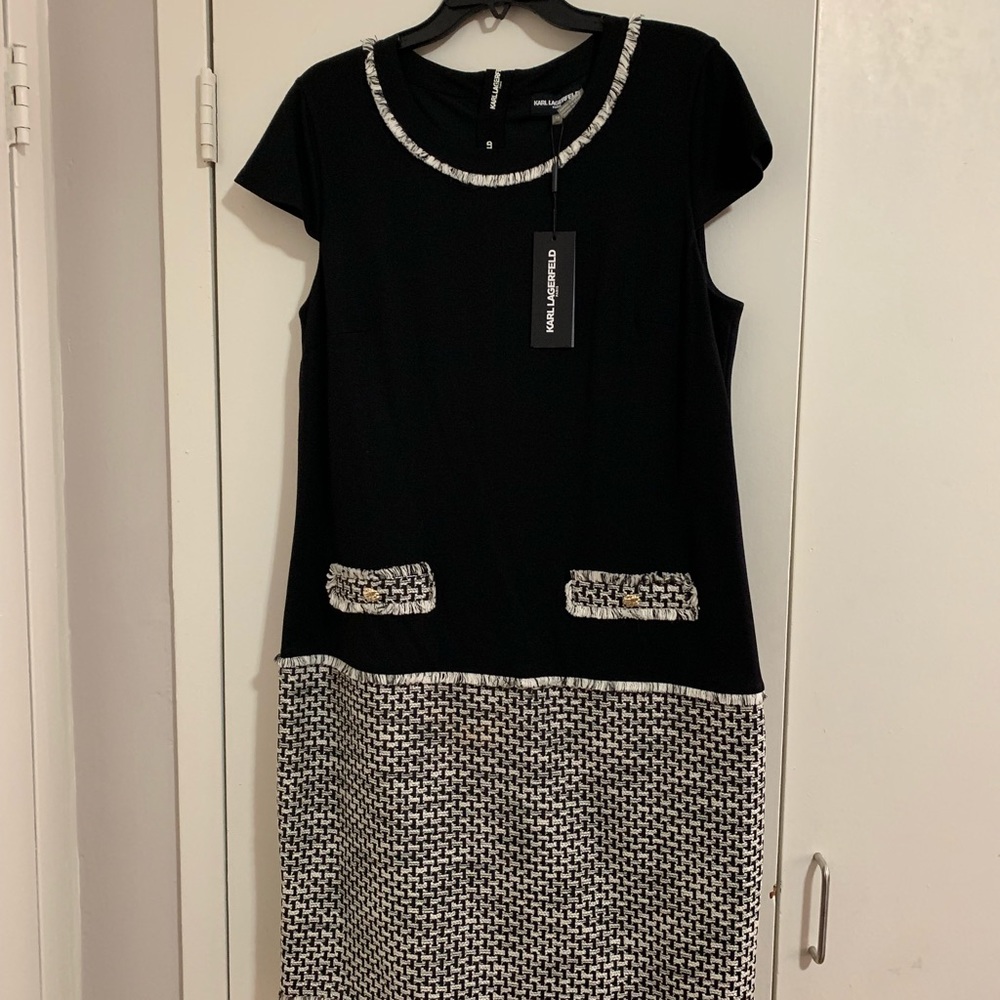 Karl Lagerfeld Paris Tweed Dress